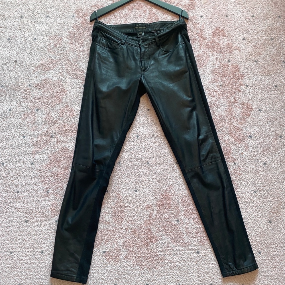 French Connection (real) leather pants